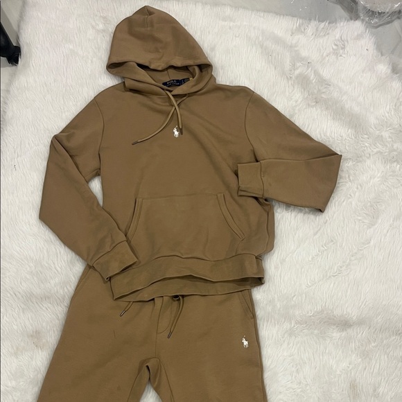 Polo by Ralph Lauren Brown Hoodie Sweater & sweats. 2 piece